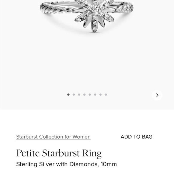 Authentic David Yurman starburst ring - Picture 2 of 5